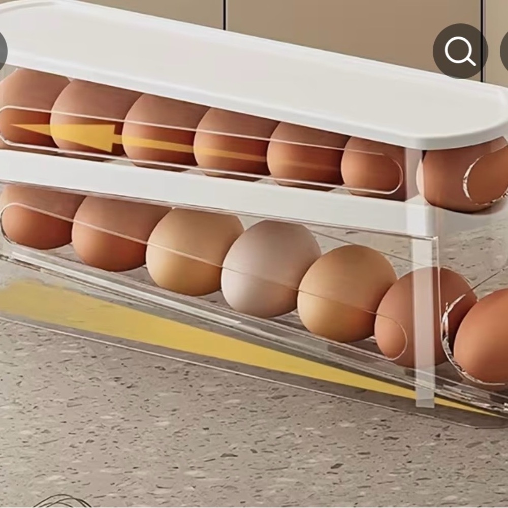 Egg container  Transparent Kitchen Storage Bin